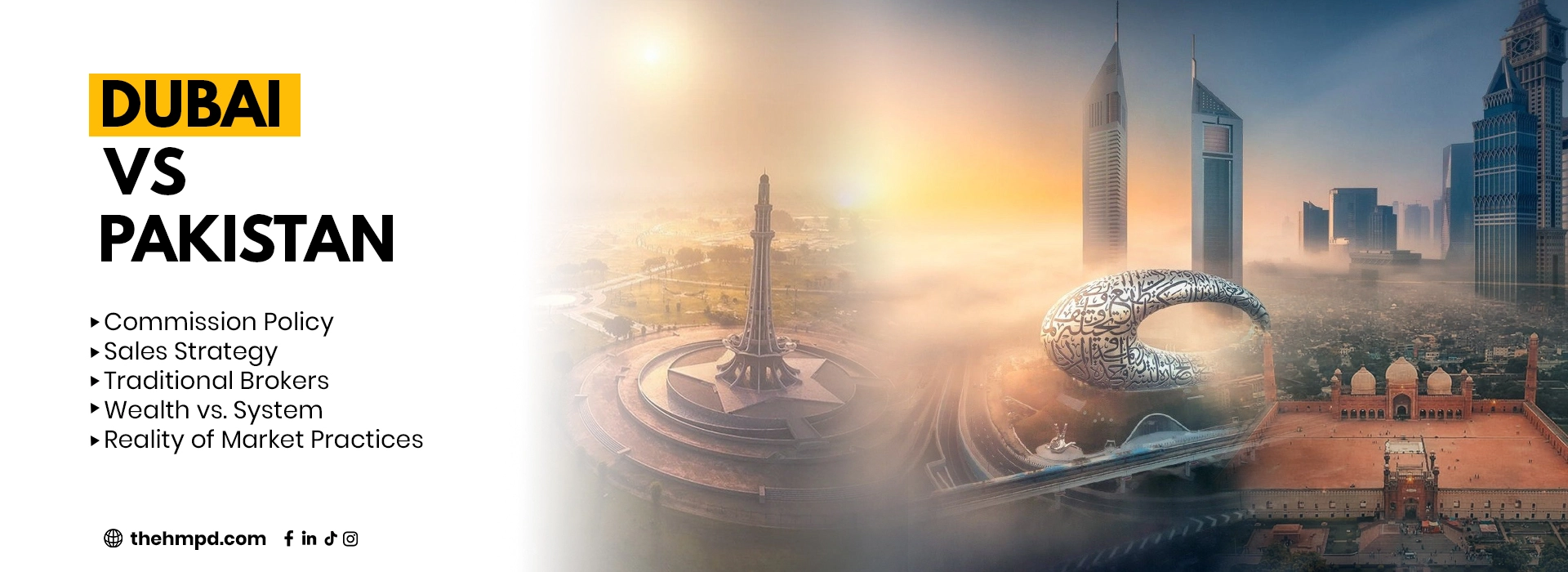 Dubai vs Pakistan real estate comparison showing the rise of House Masters Pakistan as a transparent and trusted property dealing platform