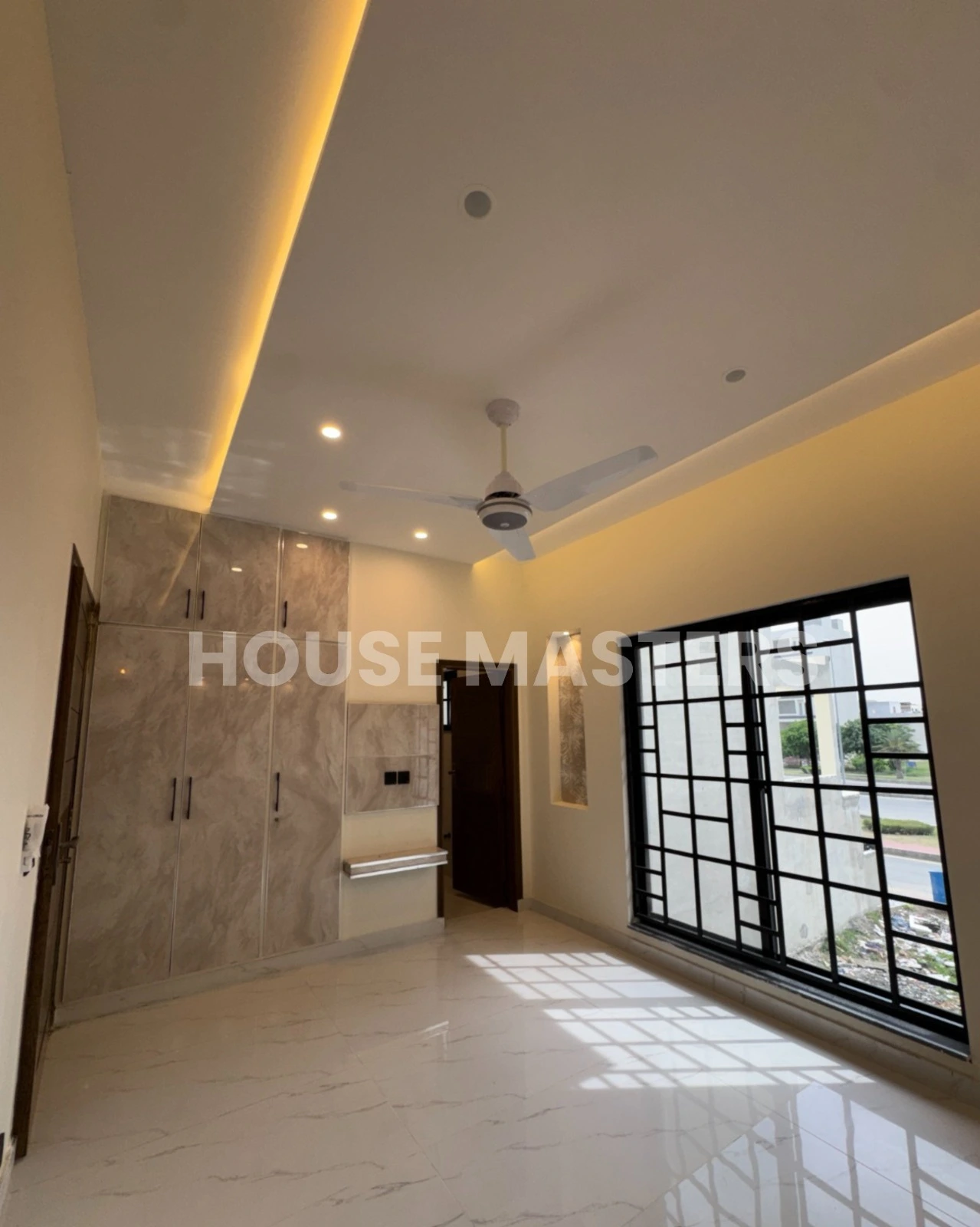 Bedroom with Wardrobe spacious bedroom with wardrobe house for sale Bahria Orchard Lahore