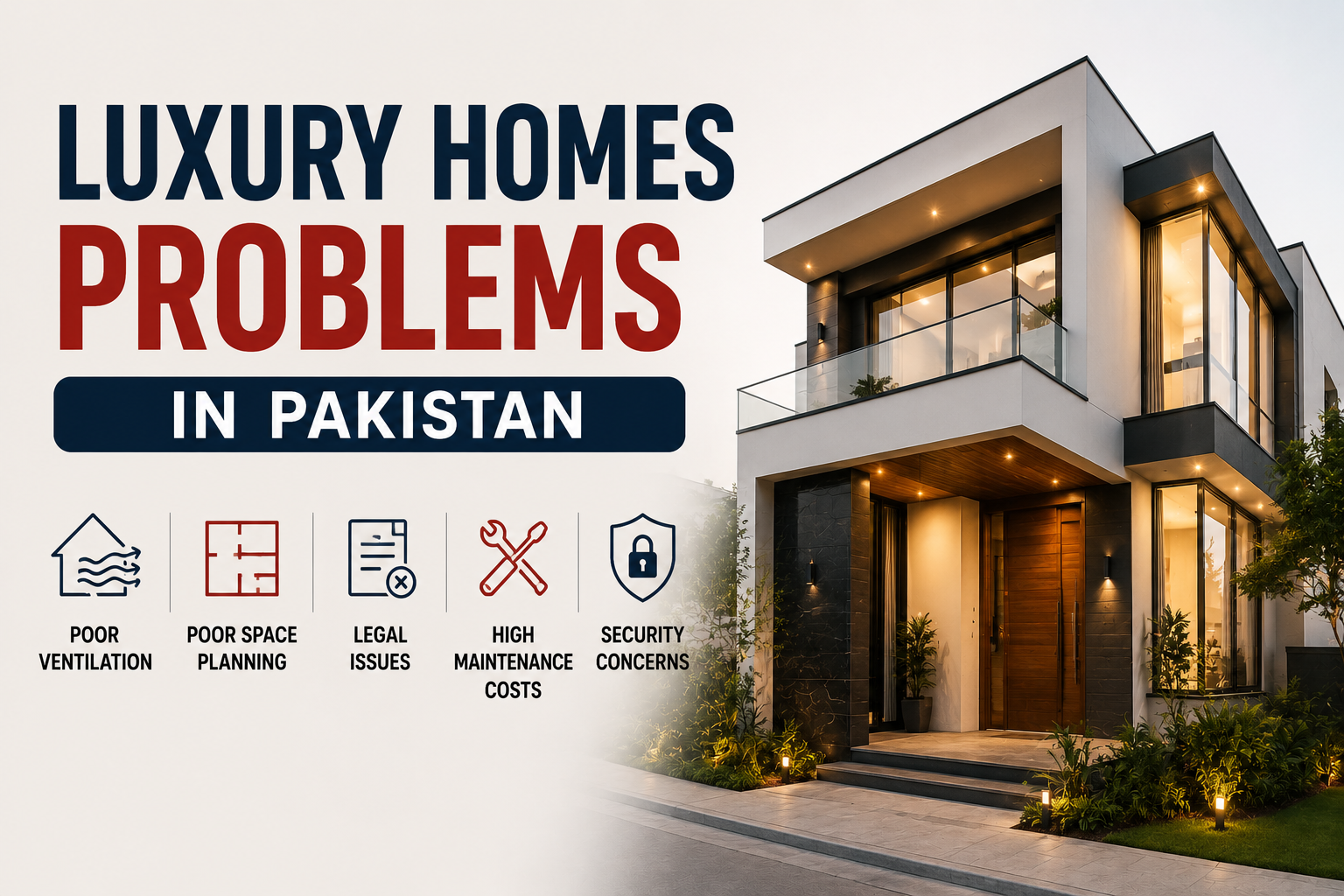 Luxury homes problems in Pakistan