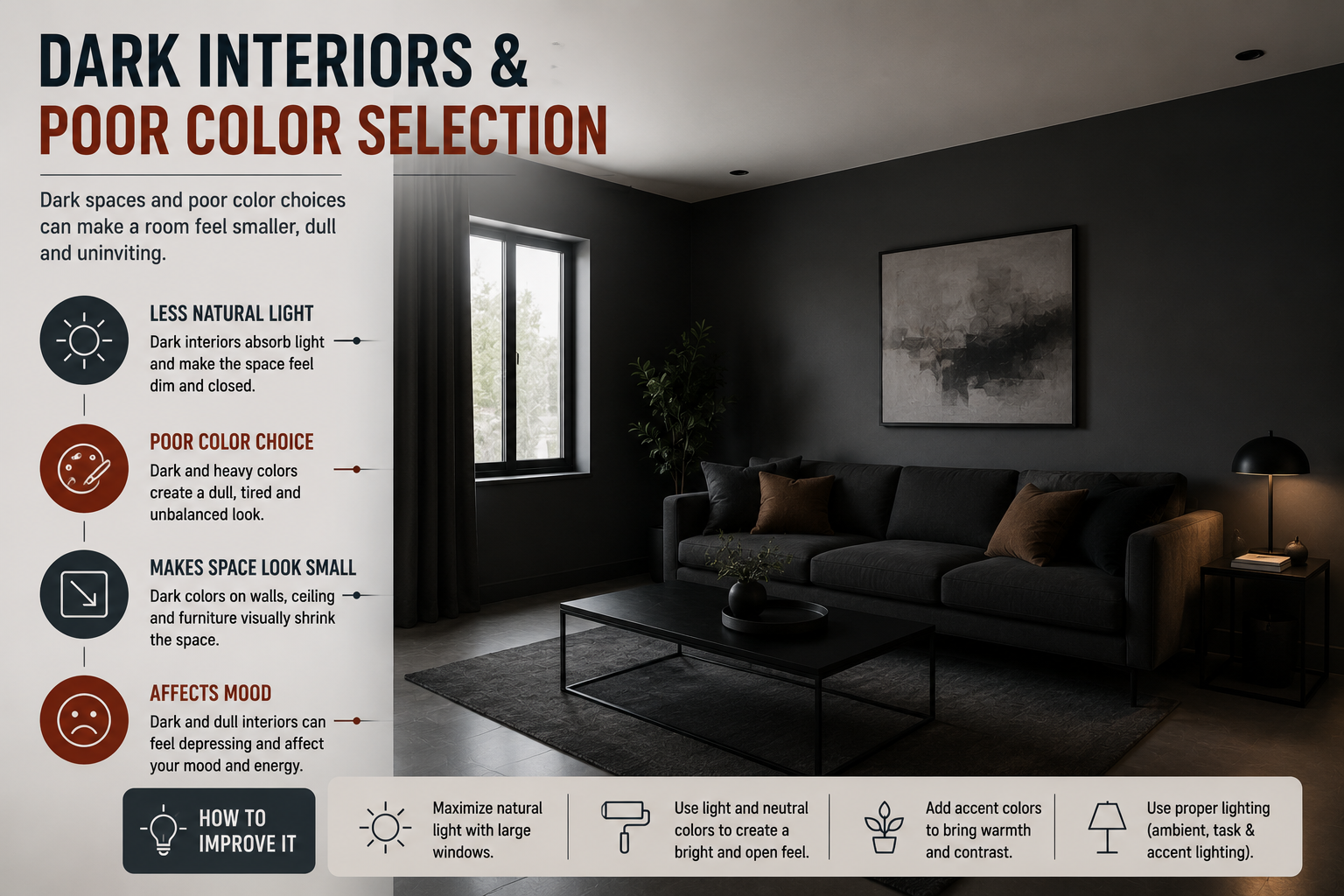 Dark Interiors and Poor Color Selection