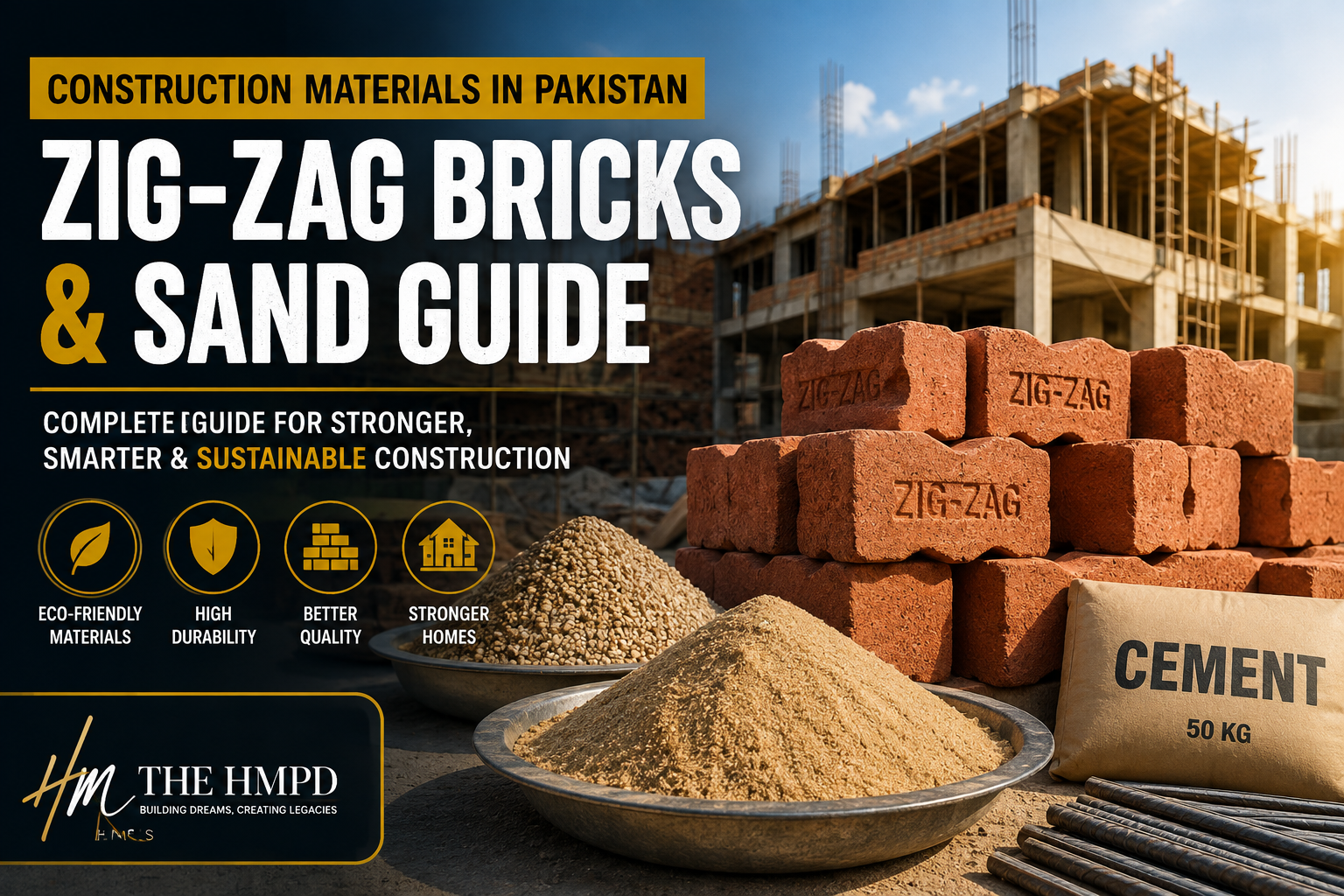 Construction Materials in Pakistan Complete Guide to Zig-Zag Bricks & Construction Sand