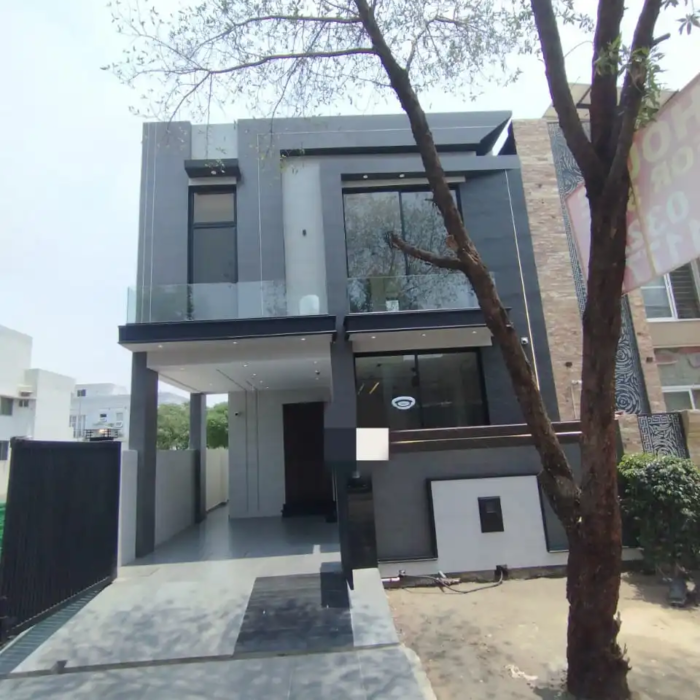Modern 5 Marla double story house front elevation for sale in DHA Rahber Lahore