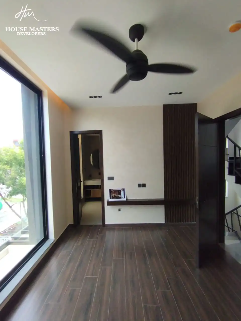 5 Marla Modern House for Sale in DHA Rahber Lahore Elegant TV lounge custom wall paneling design layout