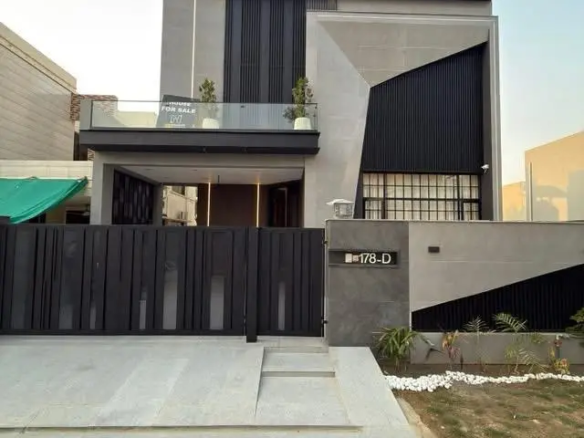 5 Marla Corner House For Sale DHA Rahber F Block front elevation