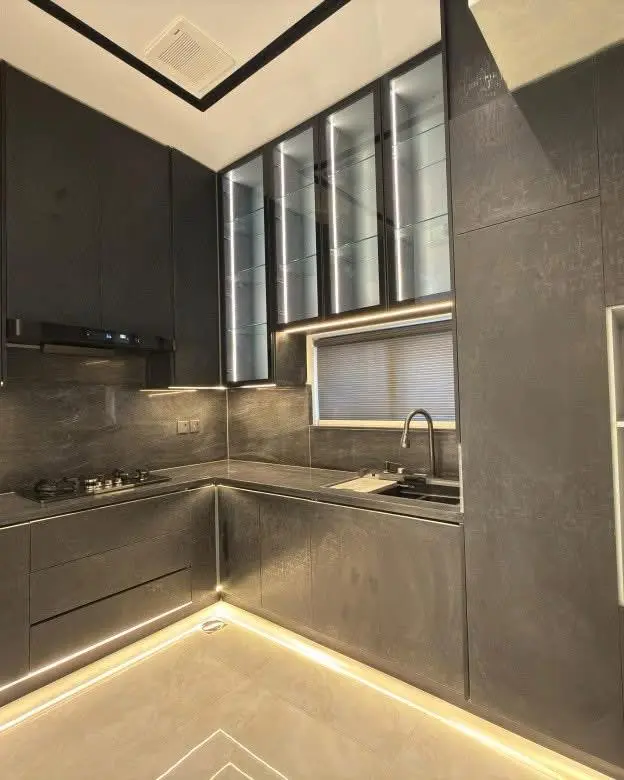 Modern kitchen of 5 Marla Corner House For Sale DHA Rahber