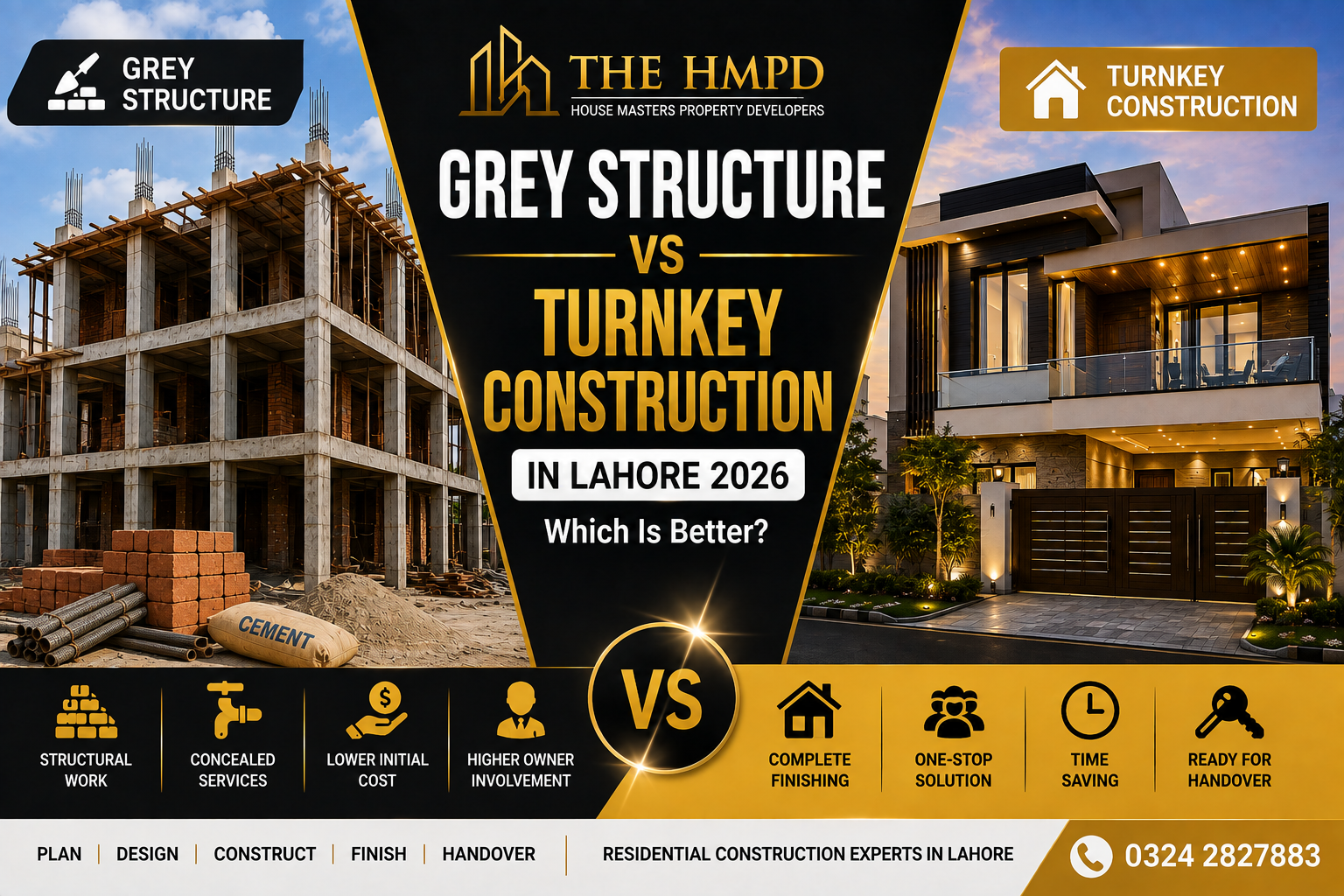 Grey Structure vs Turnkey Construction