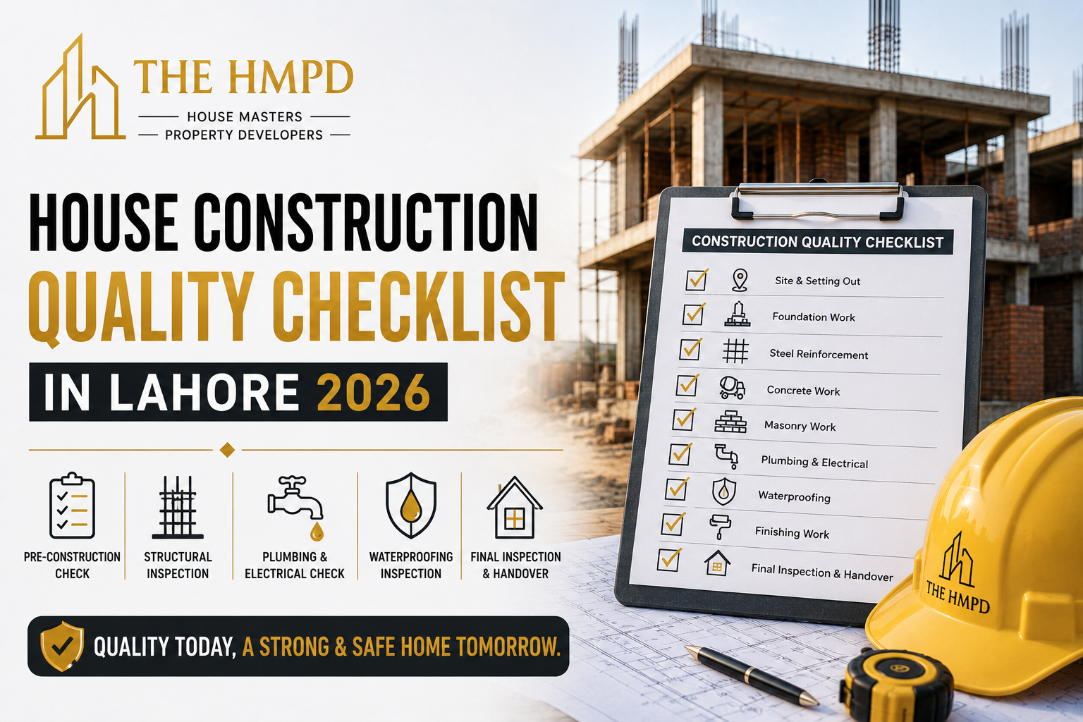 House Construction Quality Checklist in Lahore 2026