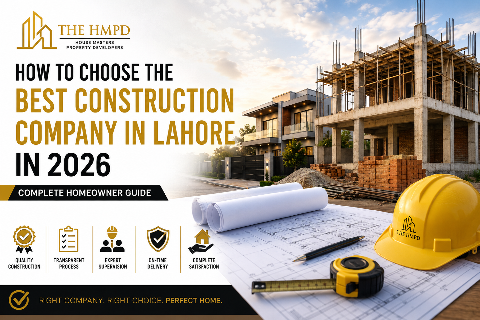 How to Choose the Best Construction Company in Lahore in 2026 – Complete Homeowner Guide