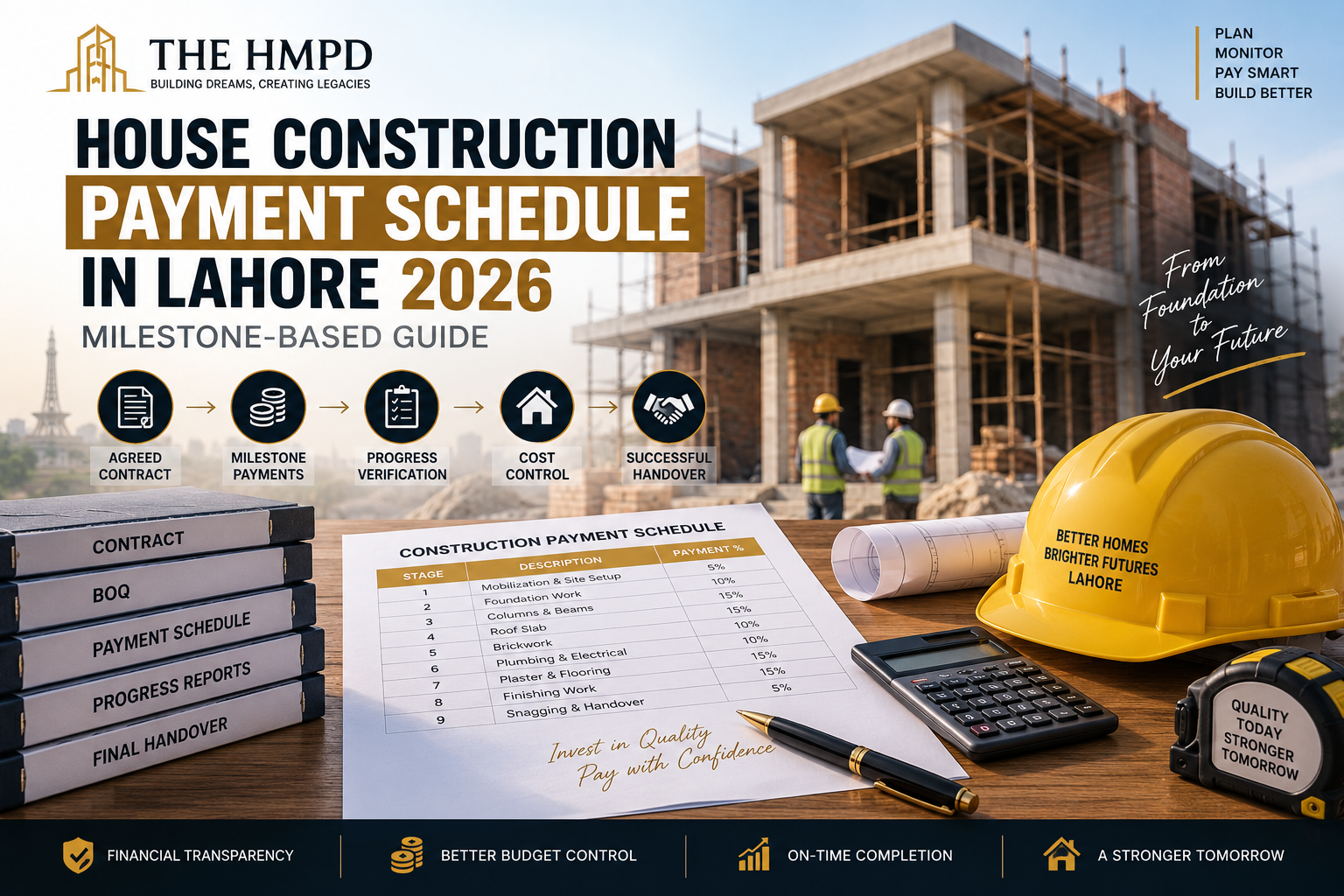 Construction Payment Schedule Lahore 2026 THE HMPD