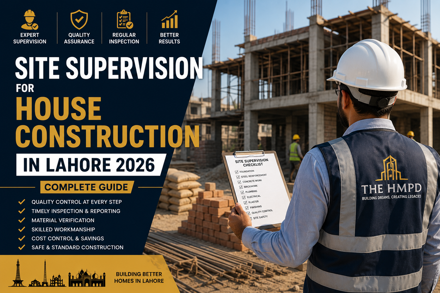 Site Supervision for House Construction in Lahore