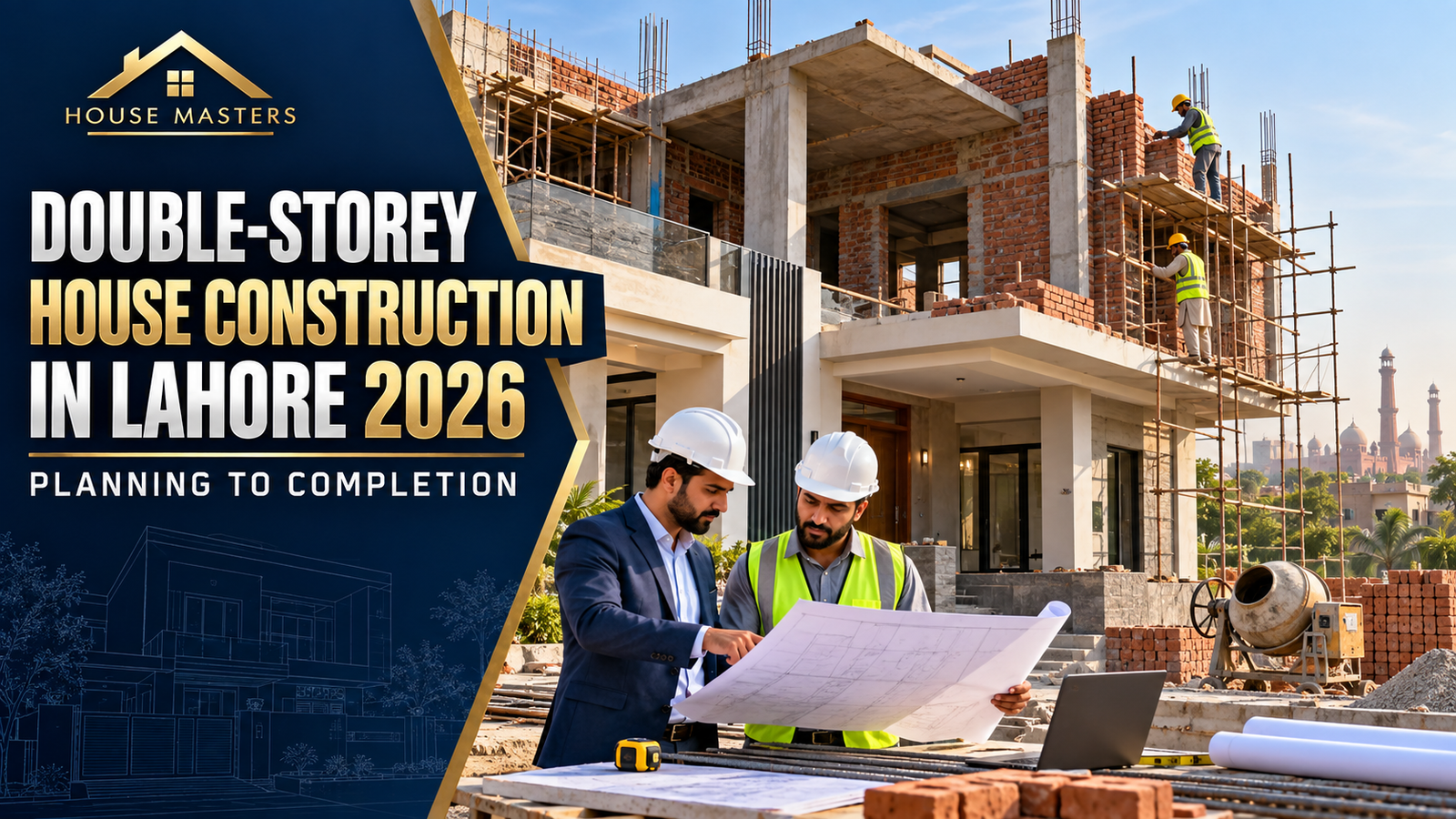 Double-storey house construction in Lahore 2026 from planning to completion